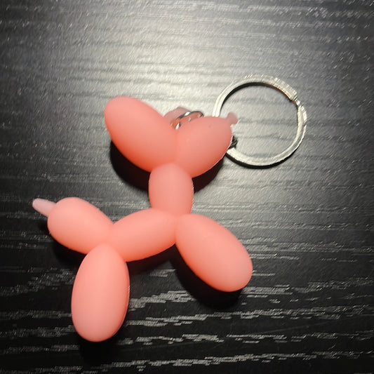 Light Pink Dog Keychain
