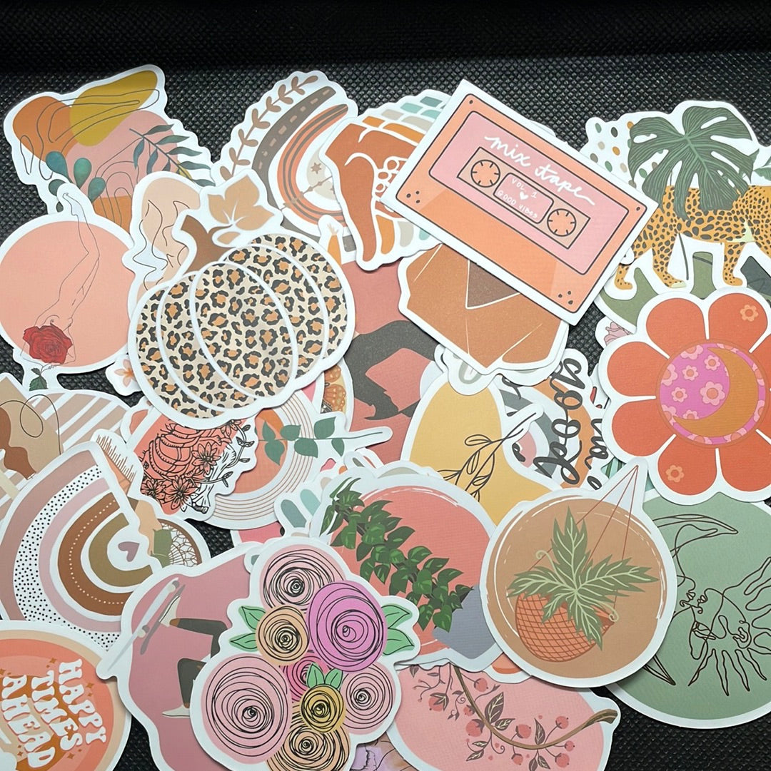 Floral lifestyle stickers